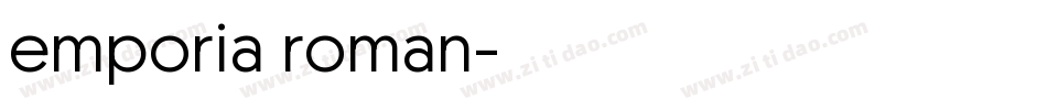 emporia roman字体转换